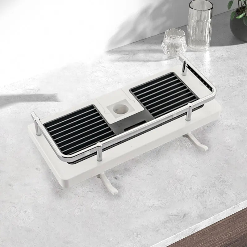 Shower Shelf Home Bathroom Bathroom Lift Bracket without Holes Bathroom Shower Rod Tray Storage