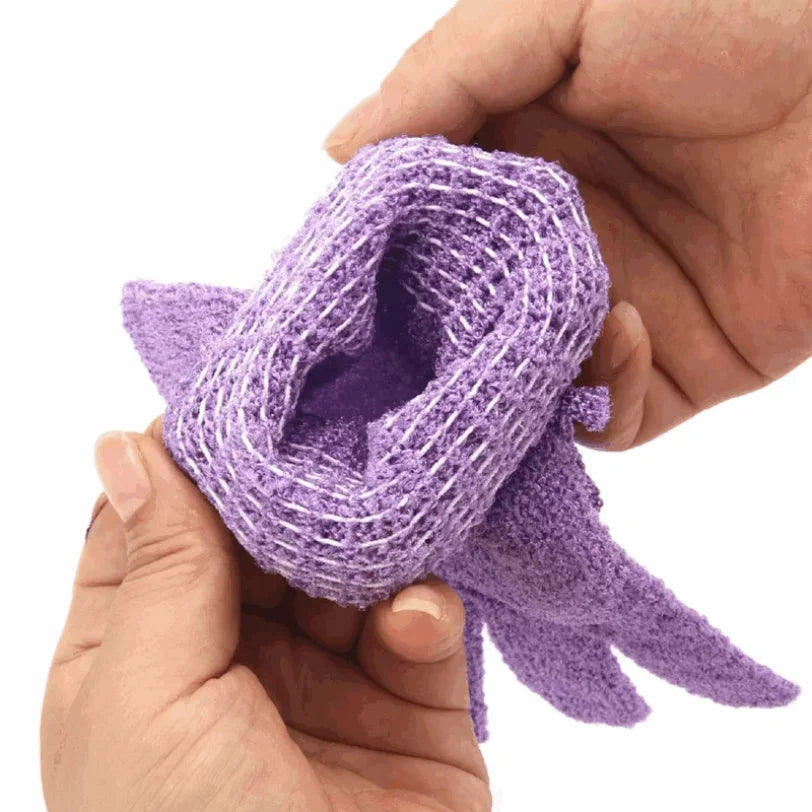 1-4Pcs Body Cleaning Washcloth Soft Brush Home Hotel Bathroom Shower Ball Back Scrubber Set Exfoliating Skin Towel Bath Gloves