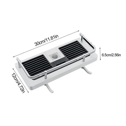 Shower Shelf Home Bathroom Bathroom Lift Bracket without Holes Bathroom Shower Rod Tray Storage