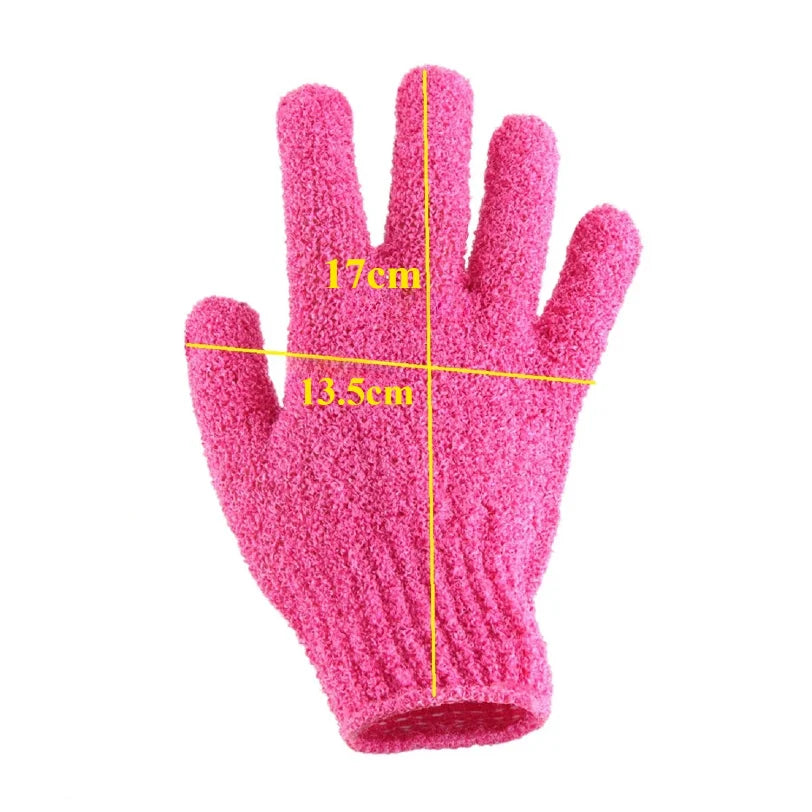 1-4Pcs Body Cleaning Washcloth Soft Brush Home Hotel Bathroom Shower Ball Back Scrubber Set Exfoliating Skin Towel Bath Gloves