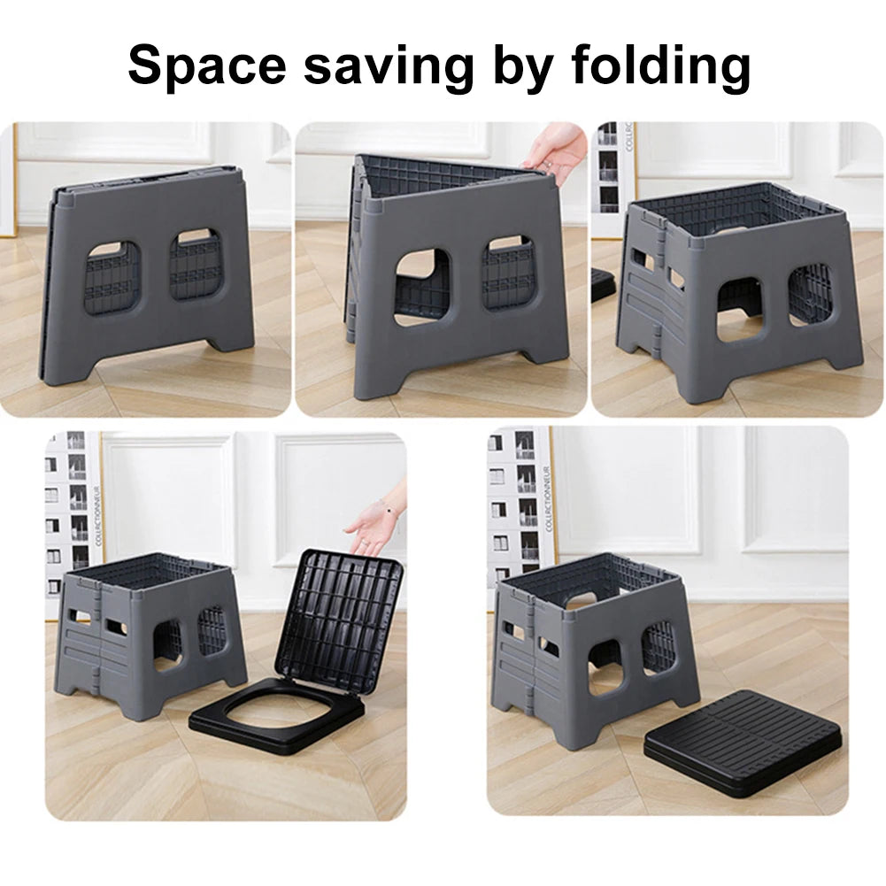 Portable Camping Toilet with Lid Portable Folding Toilet Multifunctional Travel Portable Potty for Camping Travel