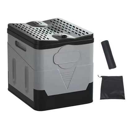 Portable Camping Toilet with Lid Portable Folding Toilet Multifunctional Travel Portable Potty for Camping Travel