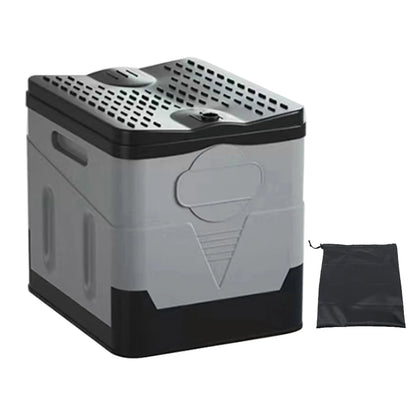 Portable Camping Toilet with Lid Portable Folding Toilet Multifunctional Travel Portable Potty for Camping Travel