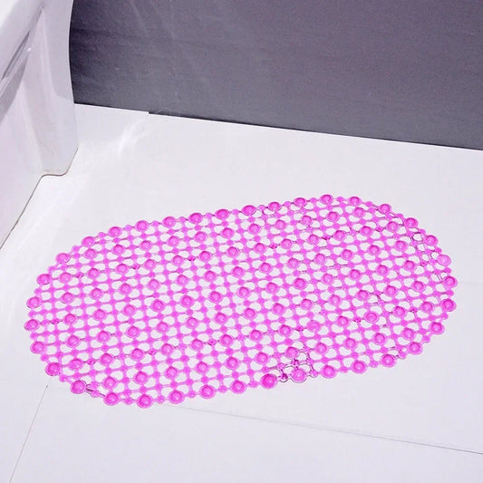 PVC Anti-Skid Suction Cup Bath Mats Soft Massage Mat with Non-Slip Bathtu Bath Shower anti Slip Bathroom Accessories Multicolor