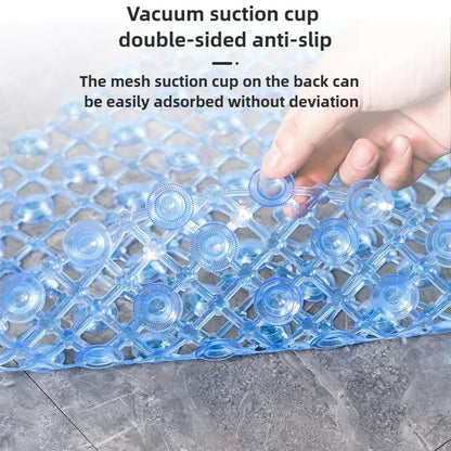 PVC Anti-Skid Suction Cup Bath Mats Soft Massage Mat with Non-Slip Bathtu Bath Shower anti Slip Bathroom Accessories Multicolor