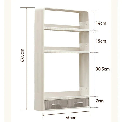 Bathroom Storage Rack Bathroom Wash Table Bathroom Non Perforated Wall Mounted Skincare Product Storage Rack Bathroom Organizer