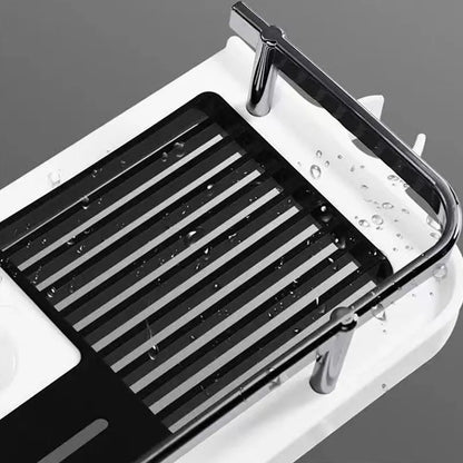 Shower Shelf Home Bathroom Bathroom Lift Bracket without Holes Bathroom Shower Rod Tray Storage