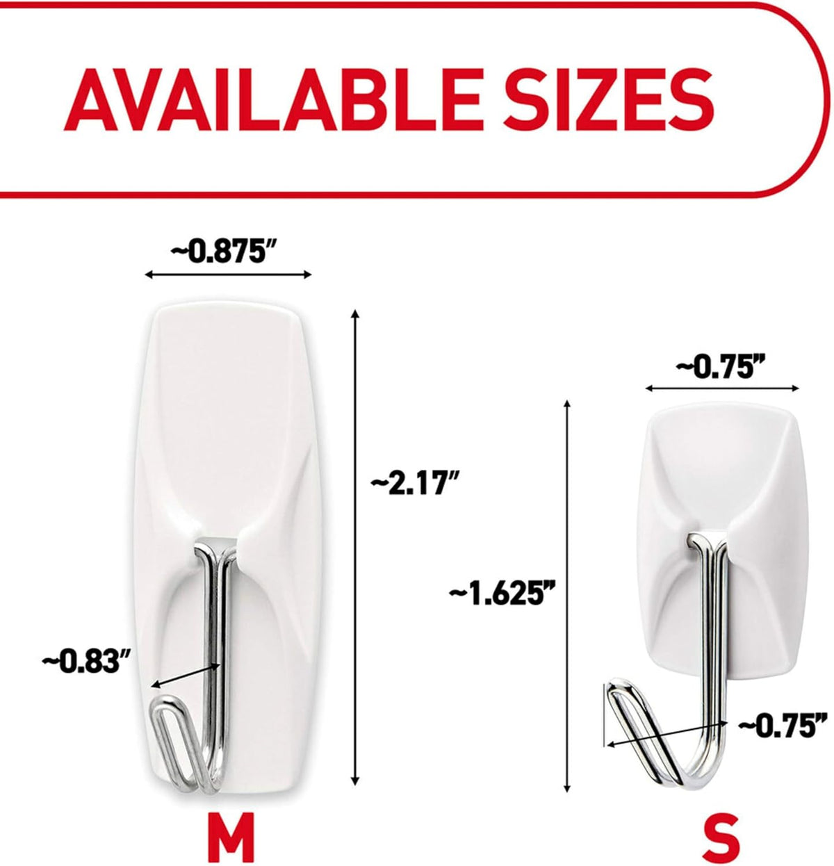 GP067-16NA Small Wire Hardware, Silver, White, 16 Hooks