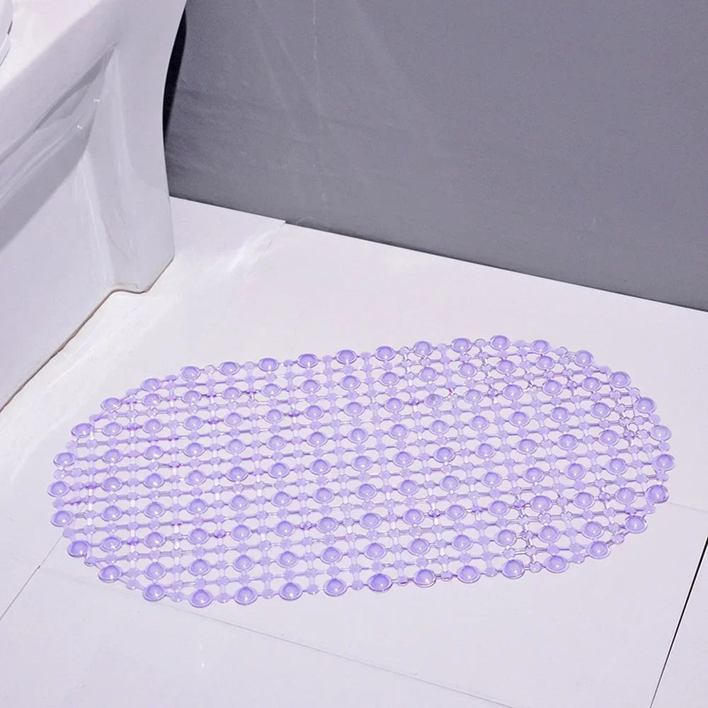 PVC Anti-Skid Suction Cup Bath Mats Soft Massage Mat with Non-Slip Bathtu Bath Shower anti Slip Bathroom Accessories Multicolor