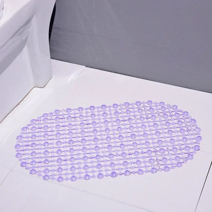 PVC Anti-Skid Suction Cup Bath Mats Soft Massage Mat with Non-Slip Bathtu Bath Shower anti Slip Bathroom Accessories Multicolor